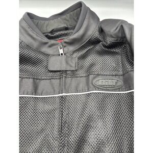 Bilt Bike Jacket Mens XL Black BLM 3 Mesh Padded‎ Motorcycle Zip Summer Weight